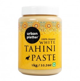 Urban Platter 100% Sesame White Tahini Paste  Plastic Jar  1 kilogram
